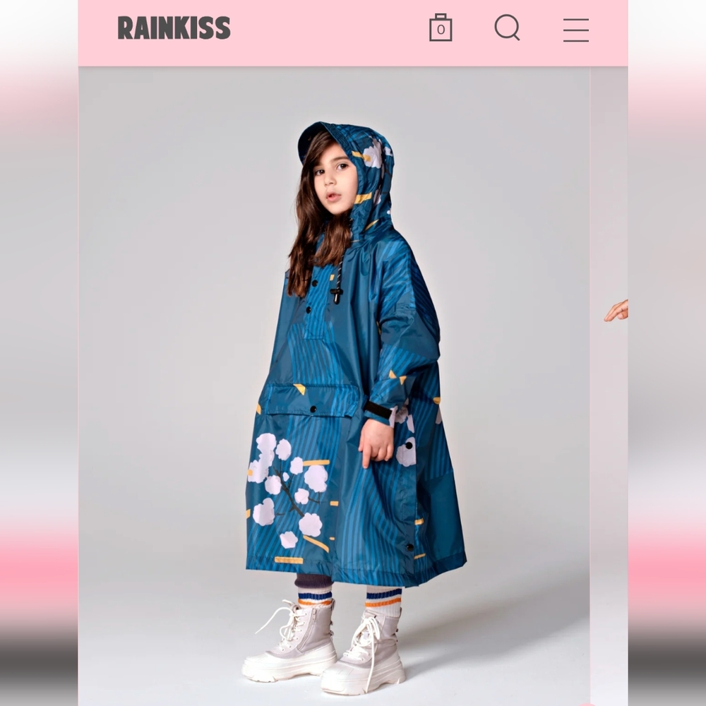 Kids Rain Kiss waterproof Rain Poncho